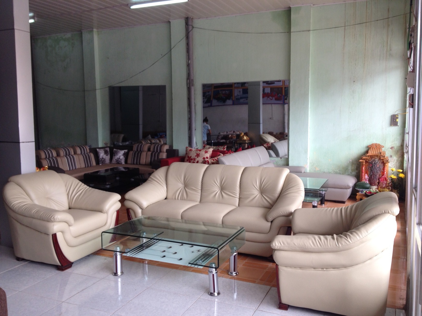 Sofa văn phòng da mã SFVP02